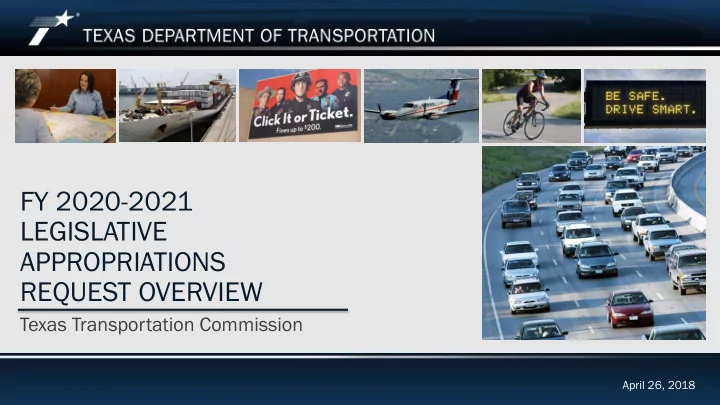 fy 2020 2021 legislative appropriations request overview