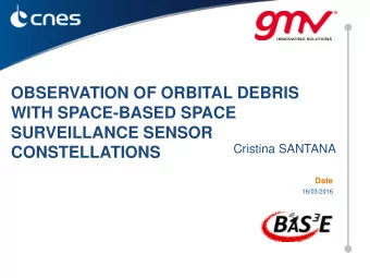 SURVEILLANCE SENSOR  Cristina SANTANA  CONSTELLATIONS  Date  16/03/2016  INTRODUCTION  SOMMAIRE