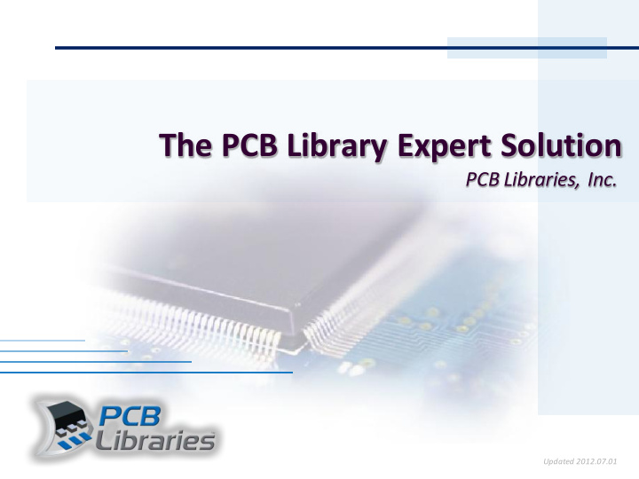 the pcb library expert solution