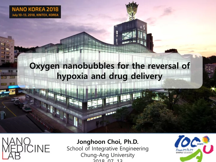 oxygen nanobubbles for the reversal of