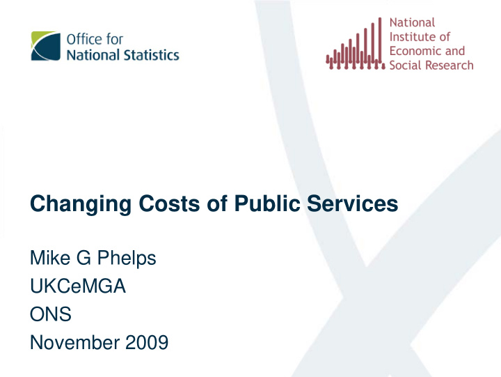 changing costs of public services