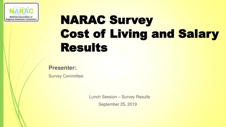 nara arac su c survey ey cost of cost of living and