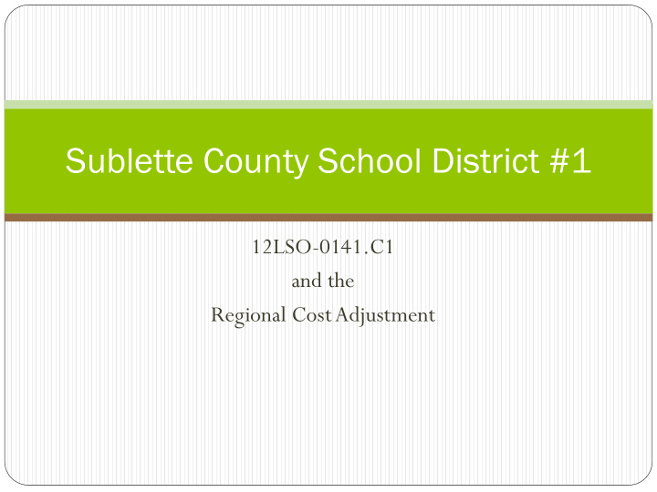 sublette county school district 1