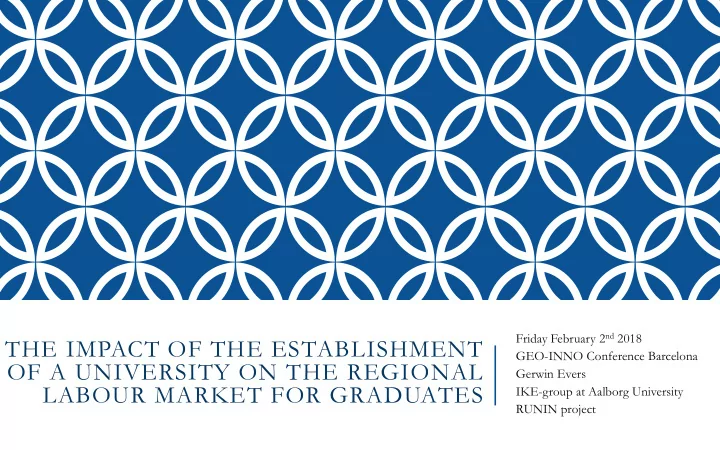 the impact of the establishment
