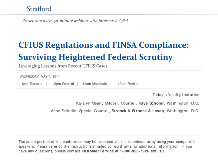 cfius regulations and finsa compliance surviving