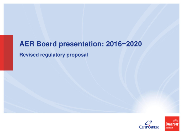 aer board presentation 2016 2020