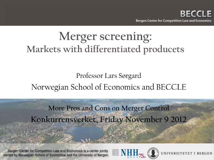 professor lars s rgard norwegian school of economics and