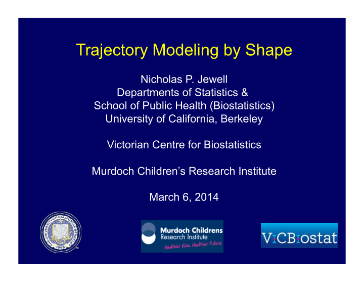 trajectory modeling by shape