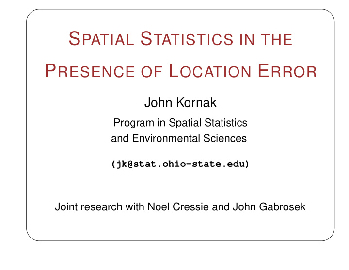 spatial data