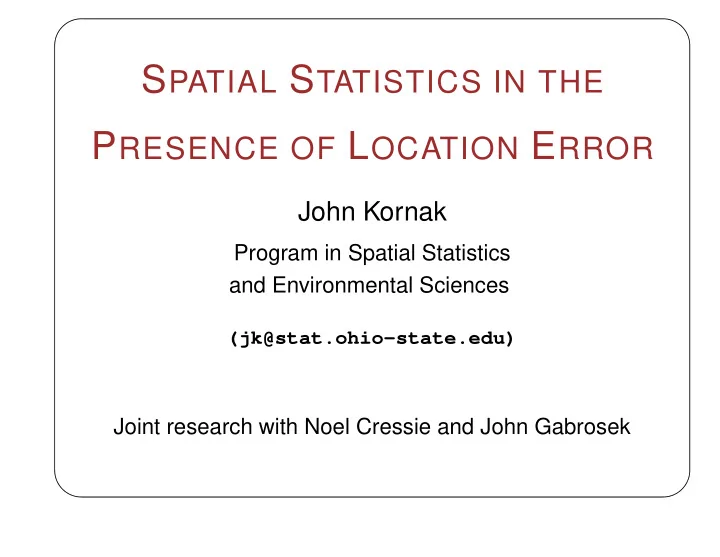 spatial data
