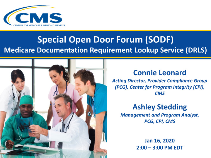 special open door forum sodf