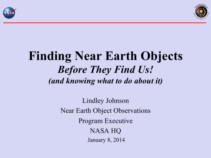 finding near earth objects