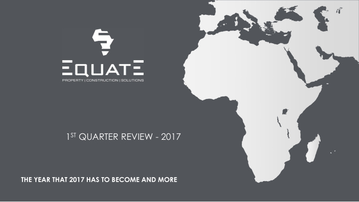 1 st quarter review 2017