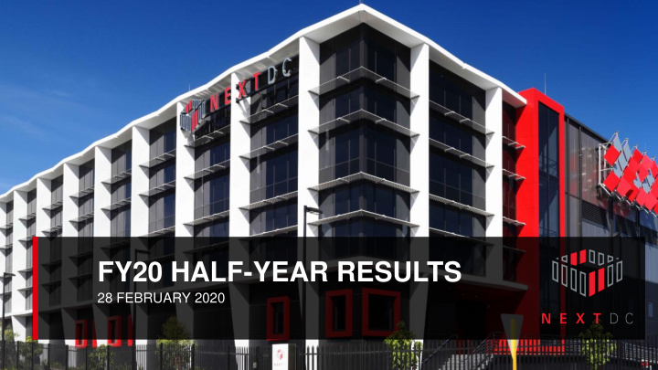 fy20 half year results