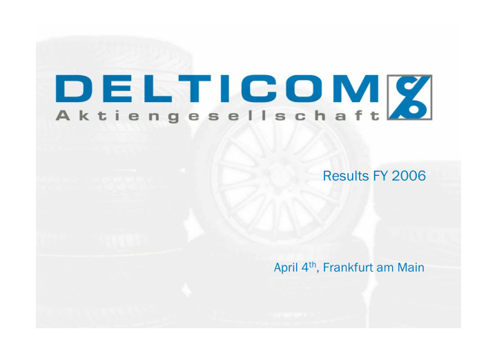 results fy 2006