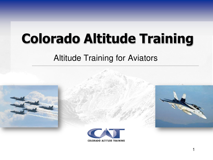 colorado altitude training