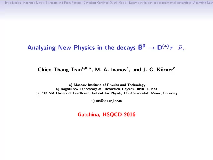 b 0 d analyzing new physics in the decays