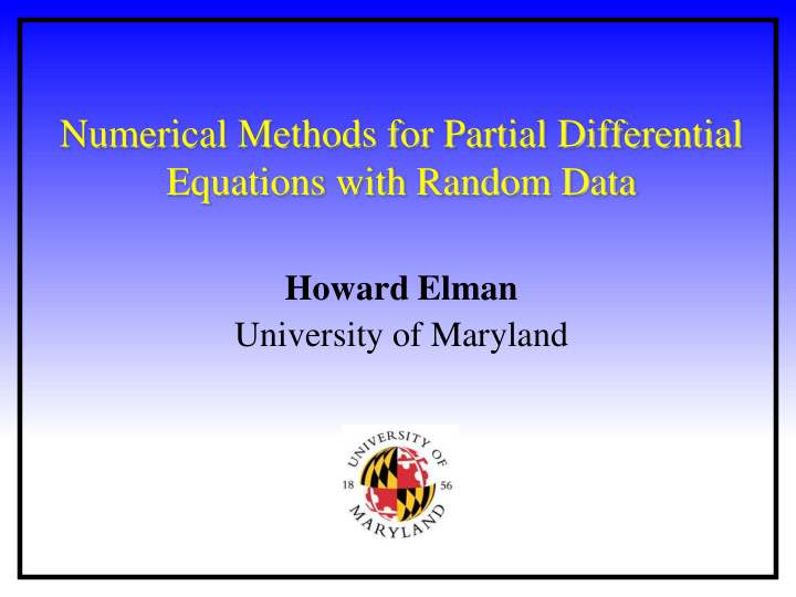 numerical methods for partial differential equations with