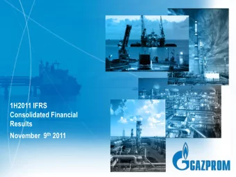 Consolidated Financial  Results November  9 th 2011  0  Disclaimers This presentation has been