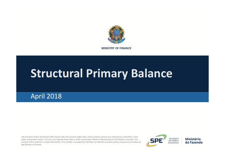 structural primary balance