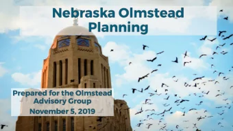 Welcome and Role Call  Olmstead Timeline  Olmstead Plan Format  Nebraskas Olmstead