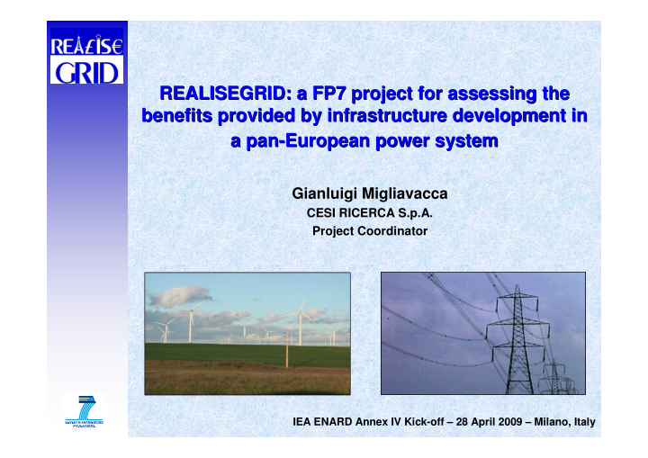 realisegrid a fp7 project for assessing the realisegrid a