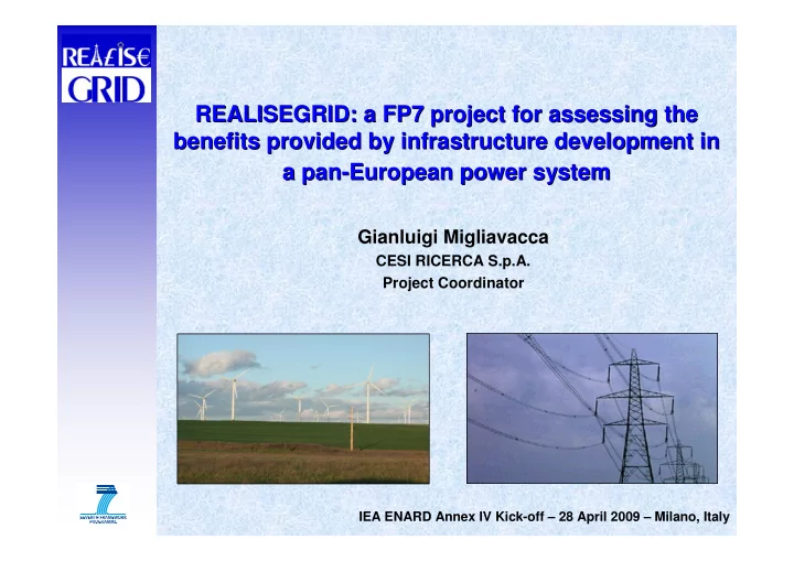 realisegrid a fp7 project for assessing the realisegrid a