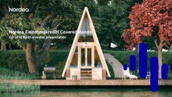 Nordea Eiendomskreditt Covered Bonds  Q3 2019 Debt investor presentation  Table of contents  1. In