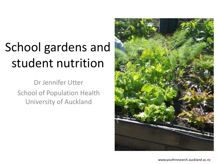 school gardens and