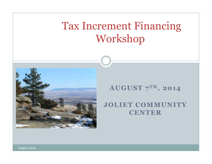 tax increment financing