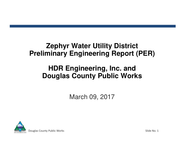 zephyr water utility district preliminary engineering