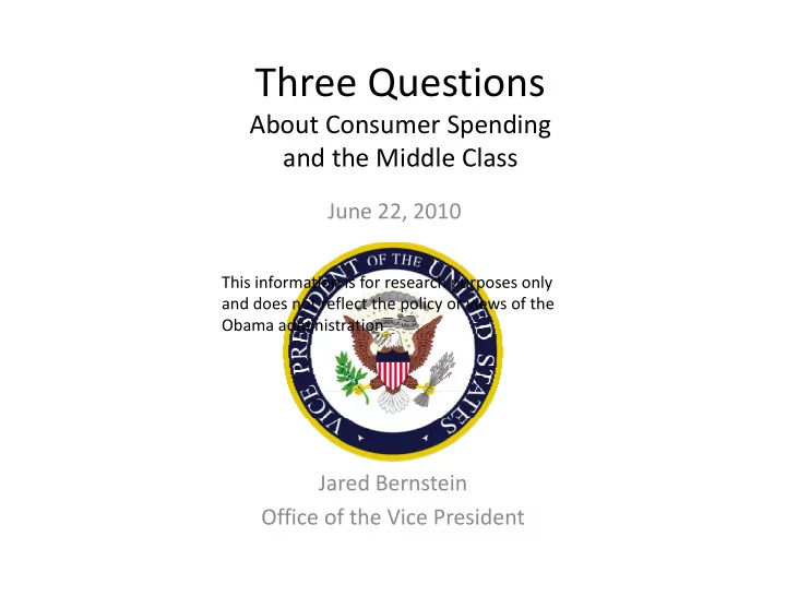 three questions