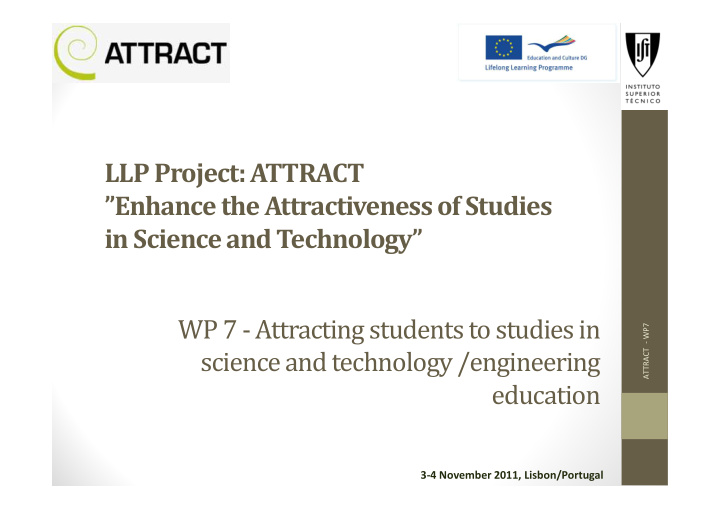 llp project attract enhance the attractiveness of studies