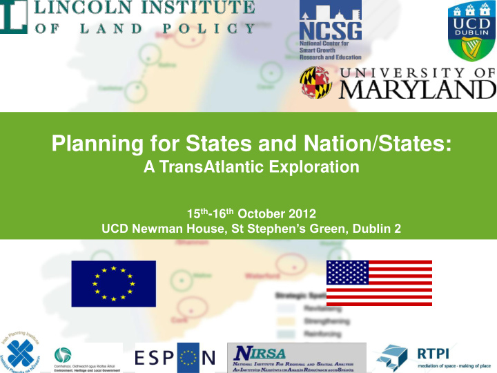 planning for states and nation states