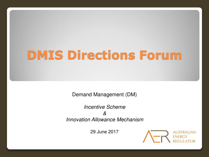 dmis directions forum