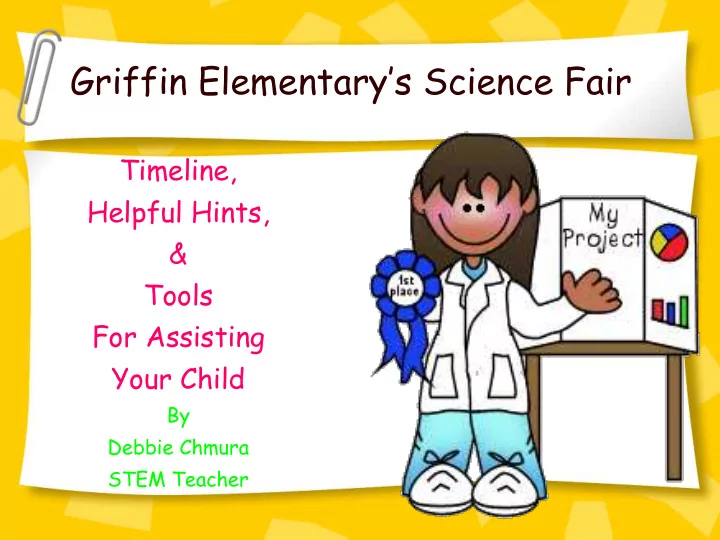 griffin elementary s science fair