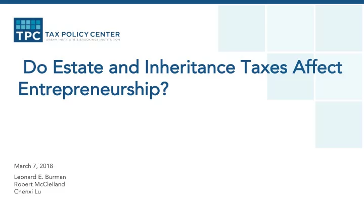 do es estate a and in inherit itance taxes affe ffect en