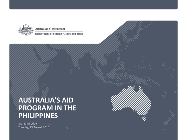 australia s aid