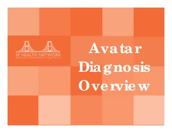 Avatar  Diagnosis  Over  view  Title  Subtitle  1  Background  The federal government is