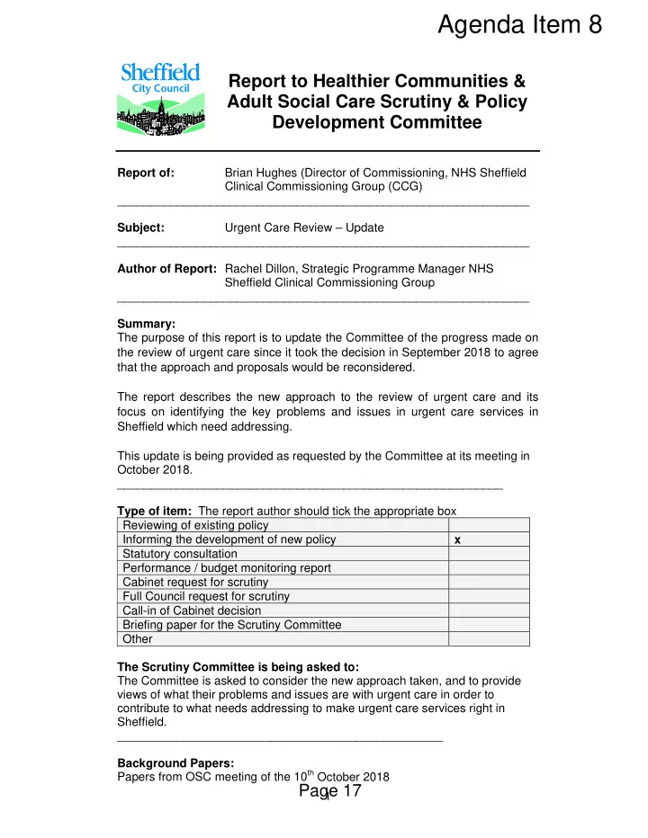 agenda item 8