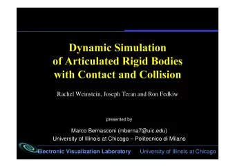 Rachel Weinstein, Joseph Teran and Ron Fedkiw  presented by  Marco Bernasconi (mberna7@uic.edu)