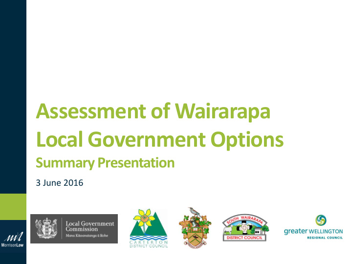 assessment of wairarapa