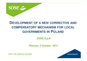 Fare clic per modificare  Warsaw, 4 October  2017  lo stile del titolo L ET US START FROM THE P