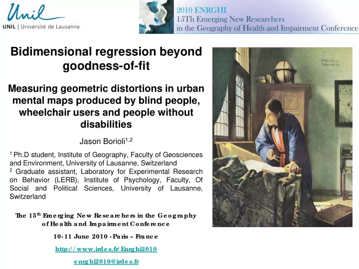 bidimensional regression beyond goodness of fit