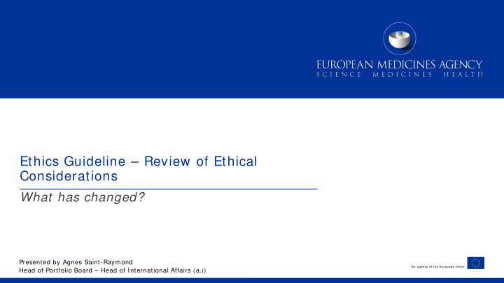 ethics guideline review of ethical considerations