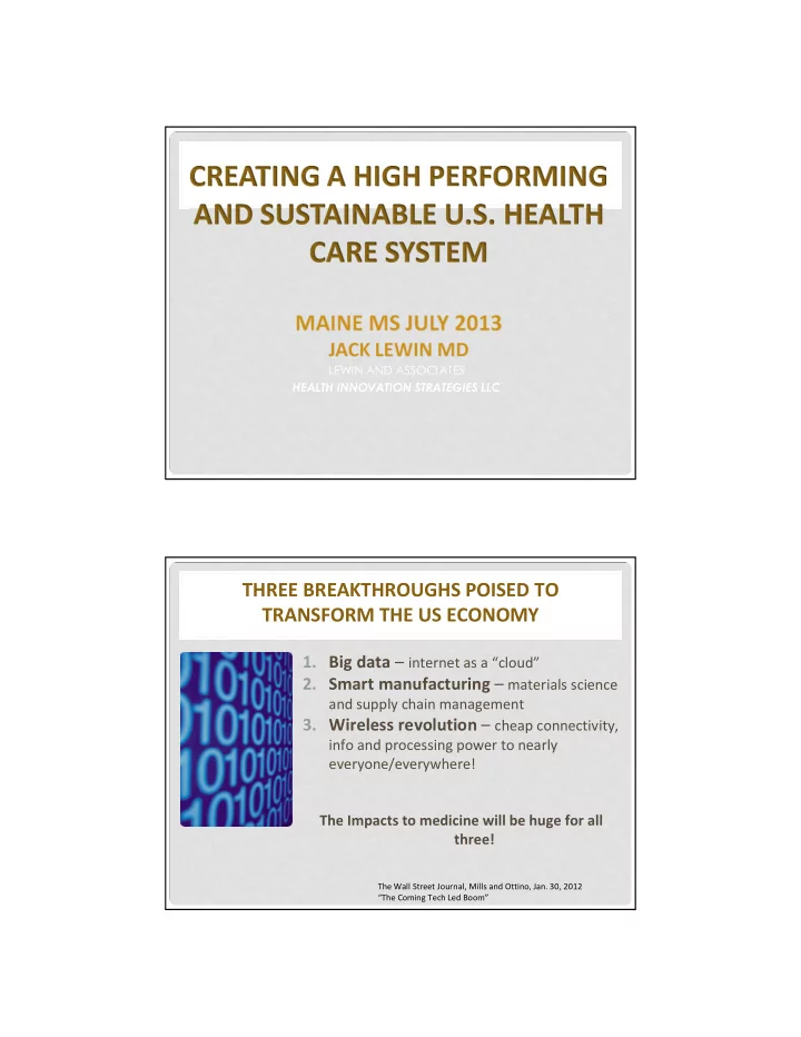 three breakthroughs poised to transform the us economy