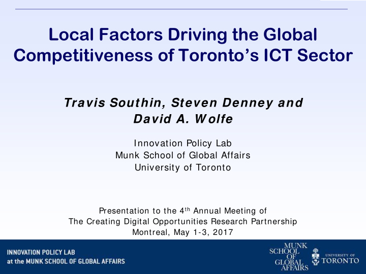 local factors driving the global competitiveness of