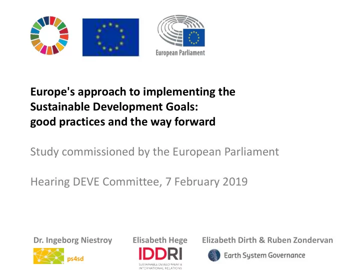 europe s approach to implementing the