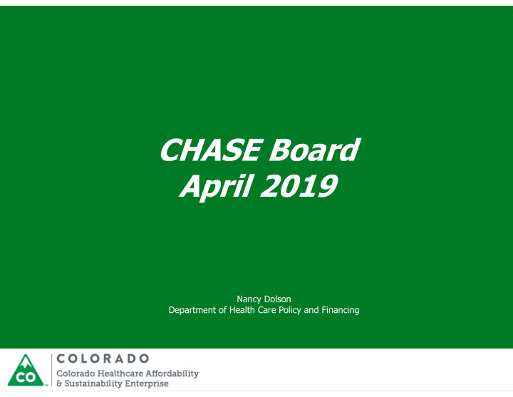 chase board april 2019