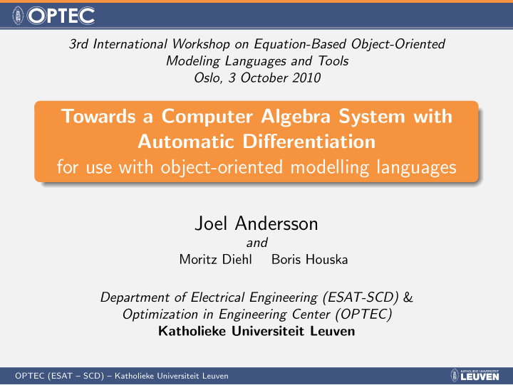 towards a computer algebra system with automatic